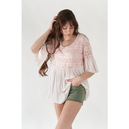 BLUSA FLOWER ROSA