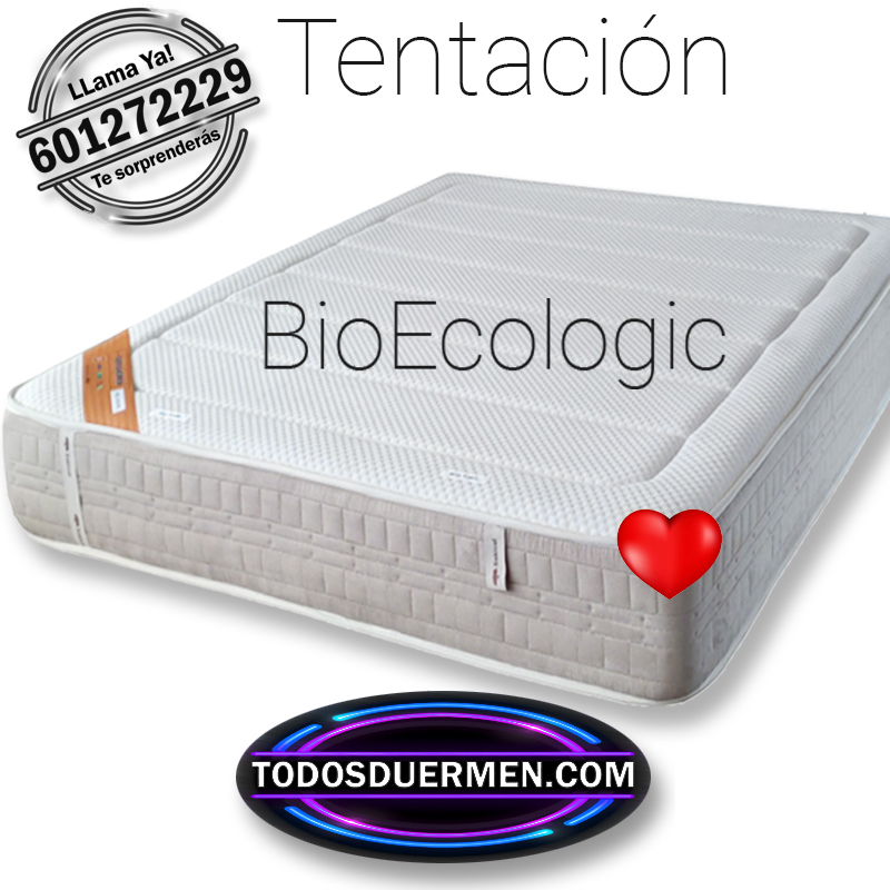 Colchón Viscoelástico Bio Ecologic Tentación Doble Firmeza Ecológico TodosDuermen.Com Todas Las Medidas Con Envío Gratis