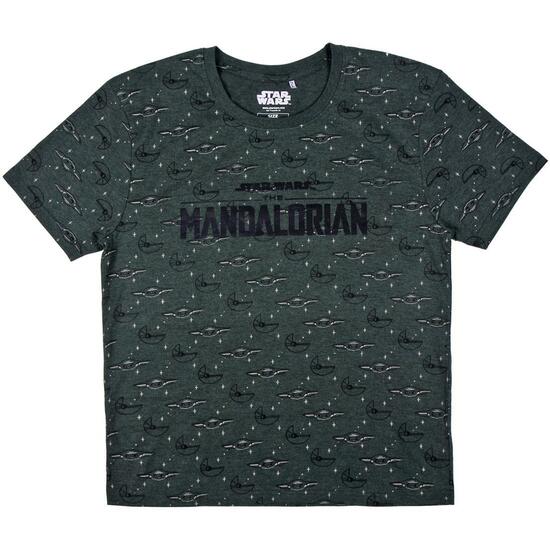 CAMISETA CORTA SINGLE JERSEY THE MANDALORIAN THE CHILD GREEN