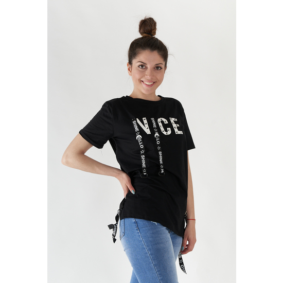 CAMISETA NICE - NEGRO