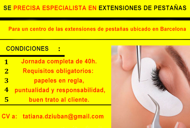 TRABAJO EXTENSIONES DE PESTAÑAS