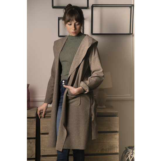 BLAZER GRIS - MARRON