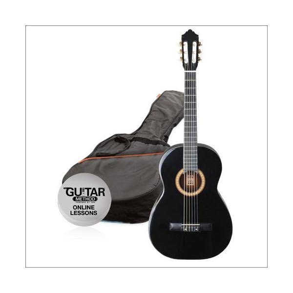 PACK GUITARRA CLASICA SPCG14BK NEGRA 1/4 ASHTON