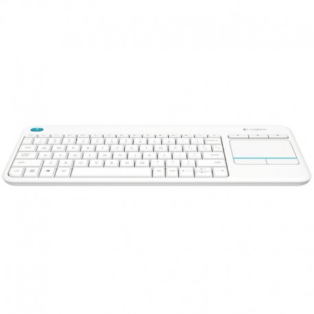 Logitech Wireless Touch Keyboard K400 Plus Blanco